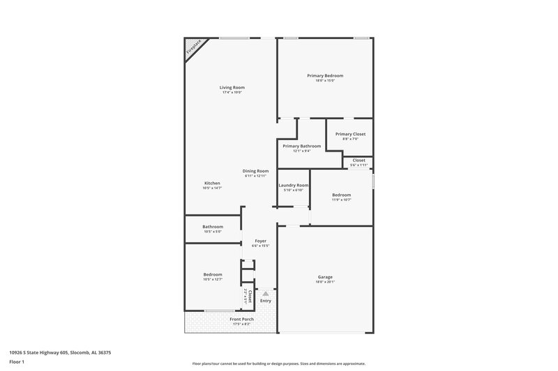 1,890/Mo, 10926 Slalom Hill Rd Charlotte, NC 28278 Floor Plan View