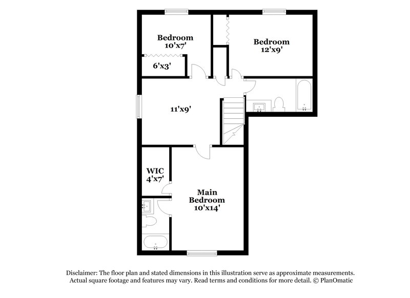 1,890/Mo, 10021 Green Hedge Ave Charlotte, NC 28269 Floor Plan View 2