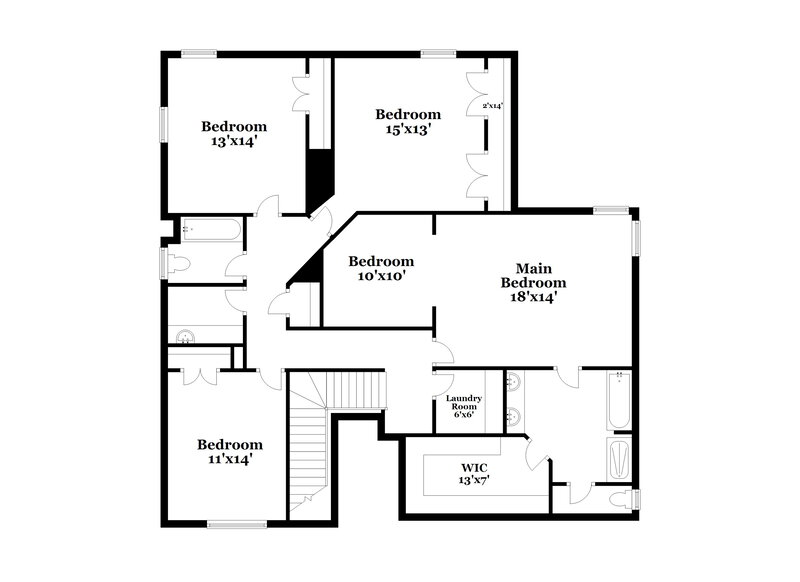 2,610/Mo, 10023 Montrose Dr NW Charlotte, NC 28269 Floor Plan View 2