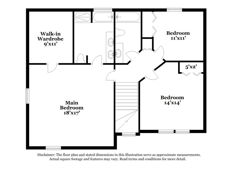 2,080/Mo, 8808 Chalkstone Rd Charlotte, NC 28216 Floor Plan View