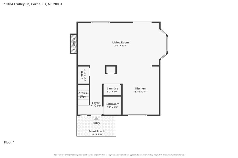 1,835/Mo, 19404 Fridley Ln Cornelius, NC 28031 Floor Plan View