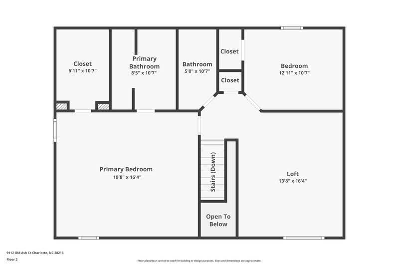 2,010/Mo, 9112 Old Ash Ct Charlotte, NC 28216 Floorplan View 2