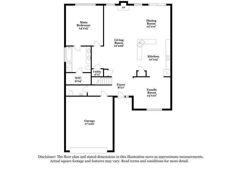 1,960/Mo, 15132 Oldcorn Ln Charlotte, NC 28262 Floor Plan View