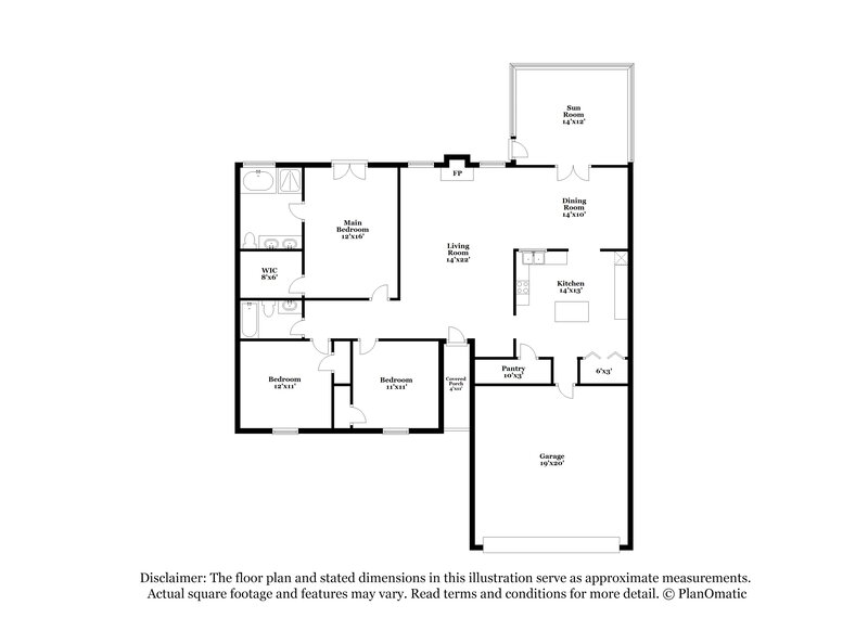 2,000/Mo, 14214 Walkers Crossing Dr Charlotte, NC 28273 Floor Plan View