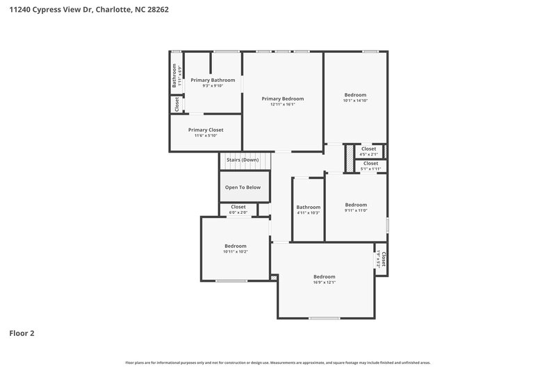 2,520/Mo, 11240 Cypress View Dr Charlotte, NC 28262 Floor Plan View 2