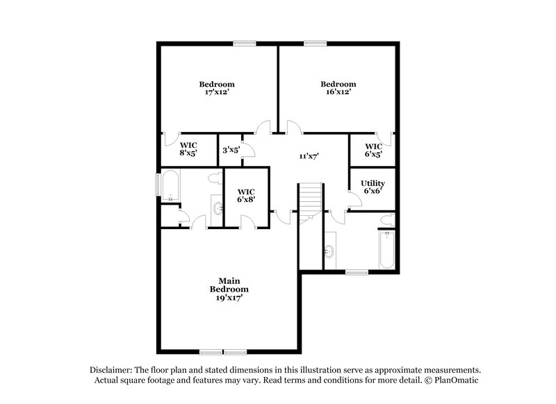 2,225/Mo, 5824 Kelden Walker Ln Charlotte, NC 28269 Floor Plan View 2