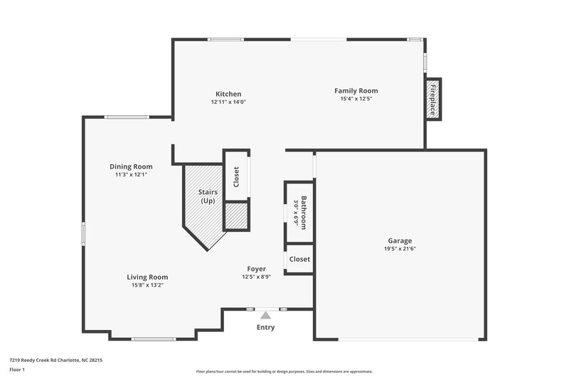 1,930/Mo, 7219 Reedy Creek Rd Charlotte, NC 28215 Floor Plan View