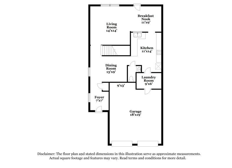 1,935/Mo, 7322 Fox Point Dr Charlotte, NC 28269 Floor Plan View