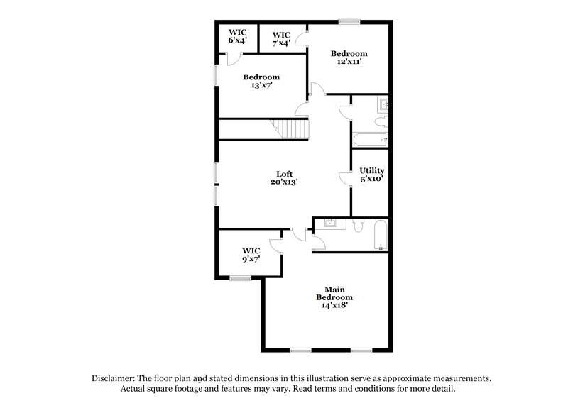 1,935/Mo, 7322 Fox Point Dr Charlotte, NC 28269 Floor Plan View 2