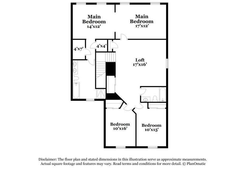 2,185/Mo, 9572 Turning Wheel Dr Charlotte, NC 28214 Floorplan View 2