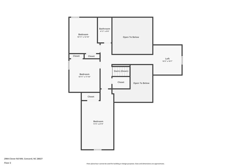 3,430/Mo, 2984 Clover Rd NW Concord, NC 28027 Floor Plan View 2