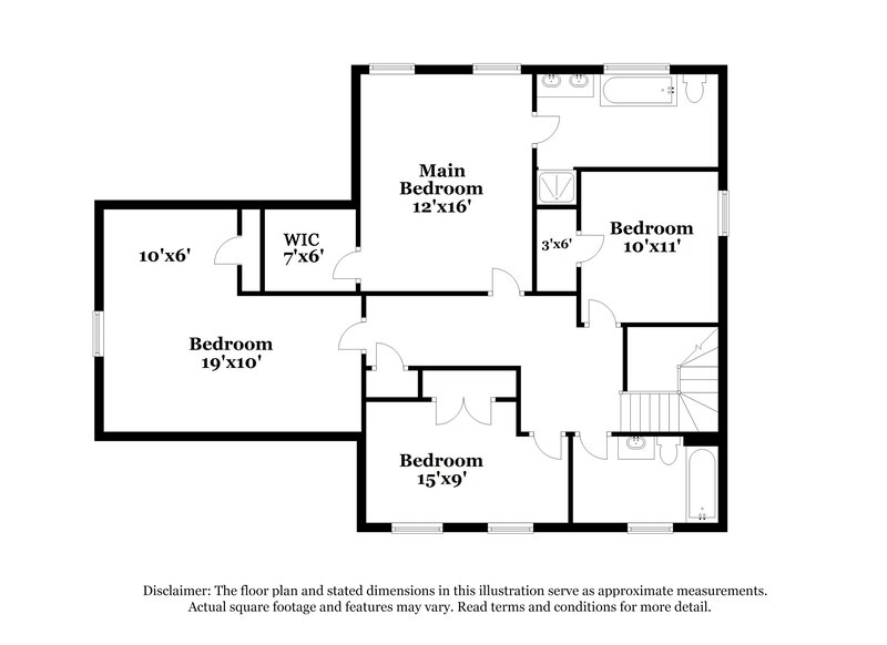 2,790/Mo, 12406 Dixie Ann Dr Charlotte, NC 28262 Floor Plan View 2