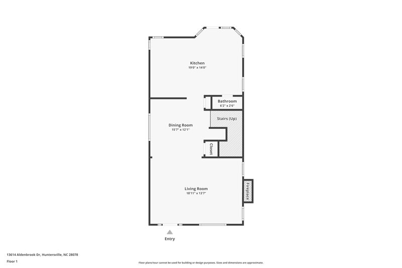 1,880/Mo, 13614 Aldenbrook Dr Huntersville, NC 28078 Floor Plan View