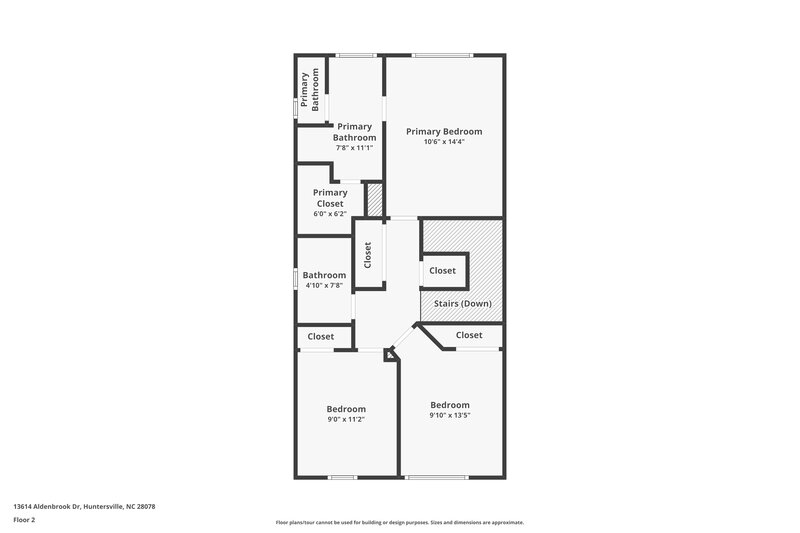 1,880/Mo, 13614 Aldenbrook Dr Huntersville, NC 28078 Floor Plan View 2