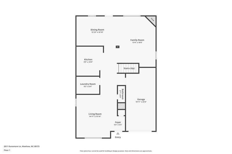 1,935/Mo, 2011 Dunsmore Ln Waxhaw, NC 28173 Floor Plan View