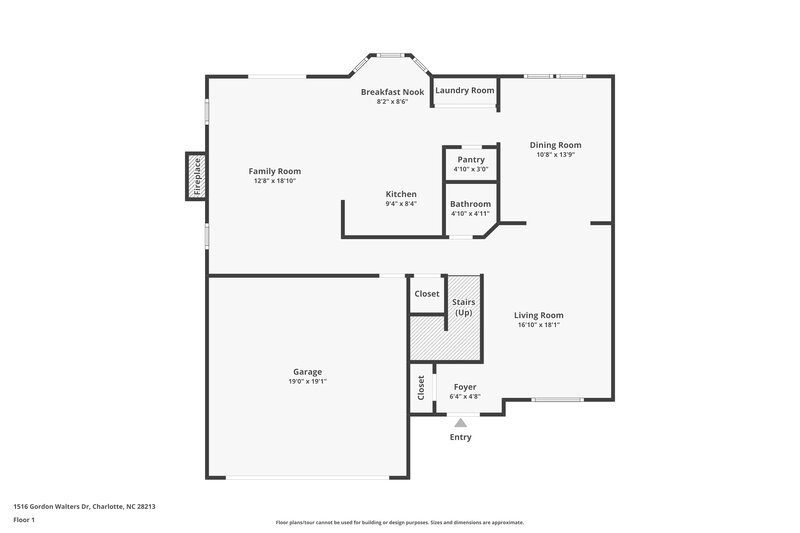 2,210/Mo, 1516 Gordon Walters Dr Charlotte, NC 28213 Floor Plan View