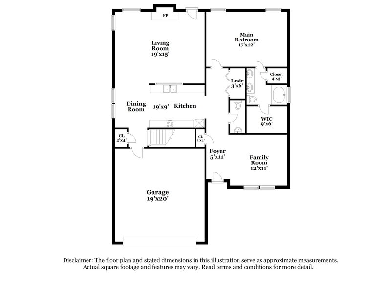 1,965/Mo, 10606 Pickerel Ln Charlotte, NC 28213 Floor Plan View