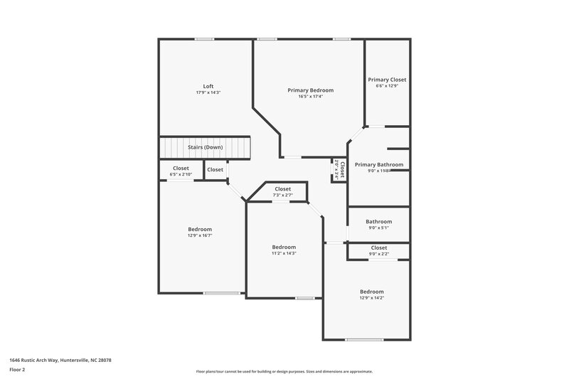 2,350/Mo, 1646 Rustic Arch Way Huntersville, NC 28078 Floor Plan View 2