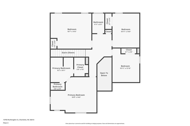 2,130/Mo, 13703 Rutherglen Ct Charlotte, NC 28213 Floor Plan View 2