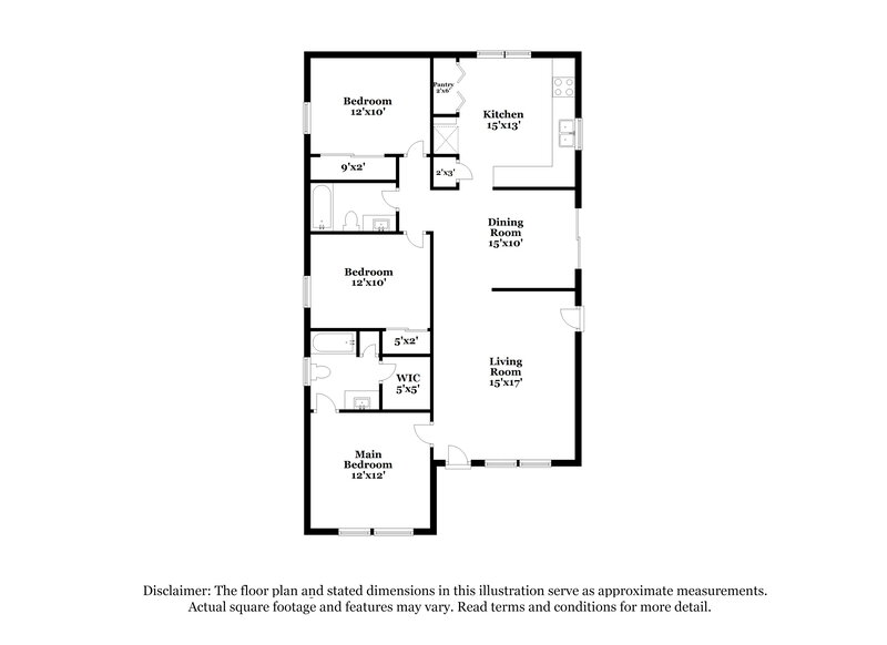 1,685/Mo, 785 Sir Raleigh Dr Concord, NC 28025 Floor Plan View
