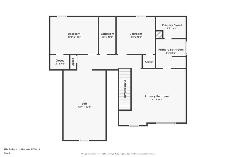 1,945/Mo, 4724 Sunburst Ln Charlotte, NC 28213 Floorplan View 2
