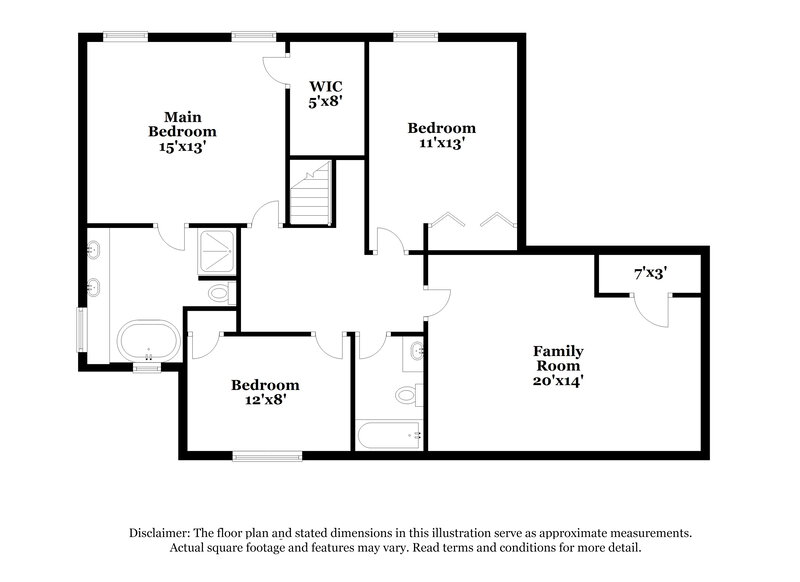 2,280/Mo, 7220 Reynard Ln Charlotte, NC 28215 Floor Plan View 2