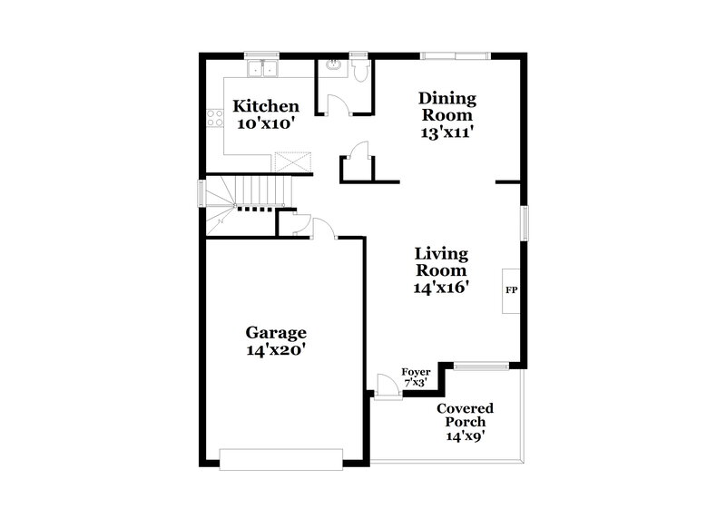2,210/Mo, 6918 Lowen Rd Charlotte, NC 28269 Floor Plan View