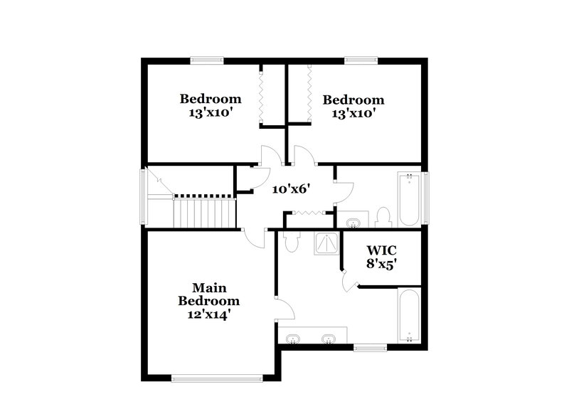 2,210/Mo, 6918 Lowen Rd Charlotte, NC 28269 Floor Plan View 2