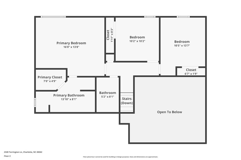 1,850/Mo, 2328 Torrington Ln Charlotte, NC 28262 Floorplan View 2
