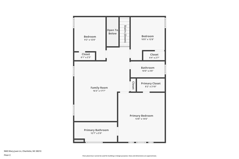 1,785/Mo, 9603 Mary Juan Ln Charlotte, NC 28213 Floor Plan View 2