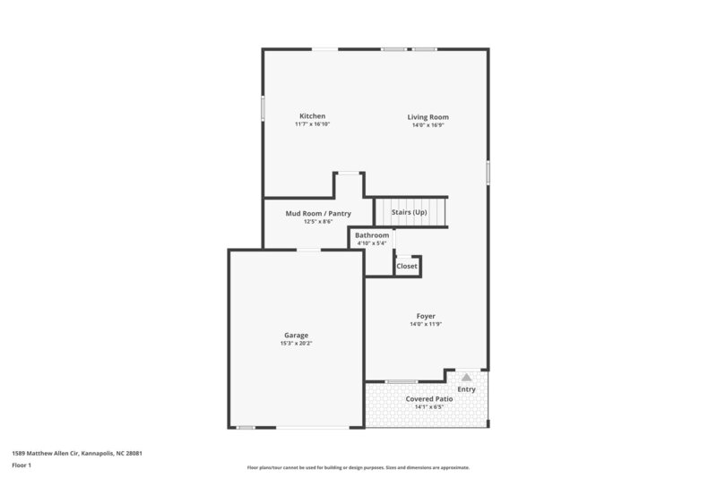 2,035/Mo, 1589 Matthew Allen Cir Kannapolis, NC 28081 Floorplan View