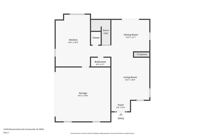 2,290/Mo, 15378 Michael Andrew Rd Huntersville, NC 28078 Floor Plan View