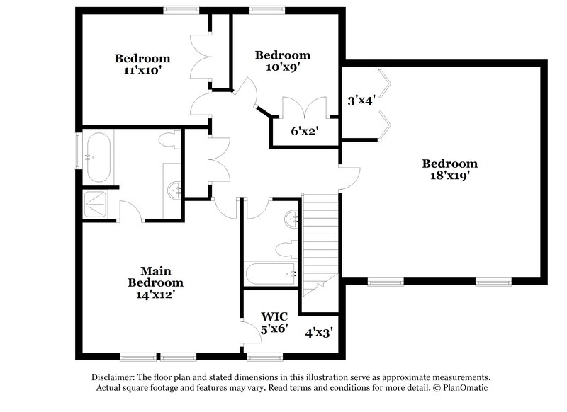 1,895/Mo, 4804 Canipe Dr Charlotte, NC 28269 Floor Plan View 2