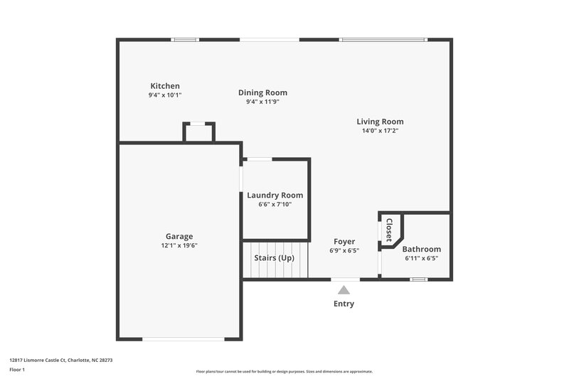 2,060/Mo, 12817 Lismorre Castle Ct Charlotte, NC 28273 Floor Plan View