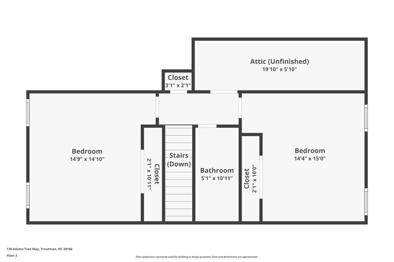 1,805/Mo, 136 Adams Tree Way Troutman, NC 28166 Floor Plan View 2