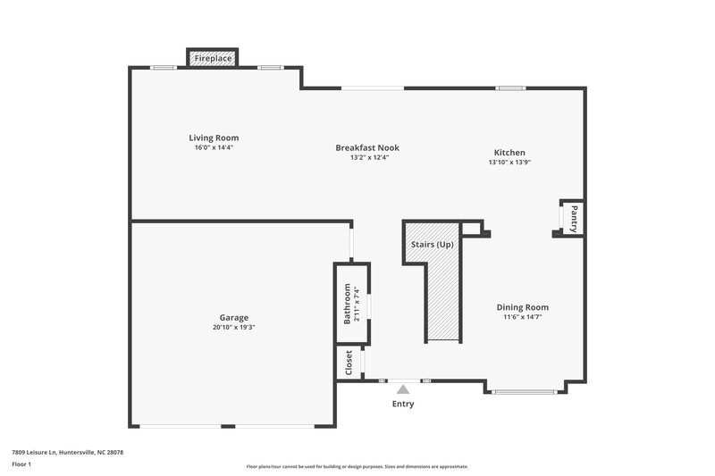2,000/Mo, 7809 Leisure Ln Huntersville, NC 28078 Floorplan View