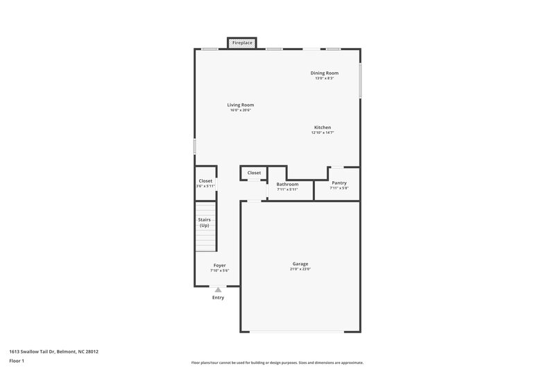 2,195/Mo, 1613 Swallow Tail Dr Belmont, NC 28012 Floor Plan View