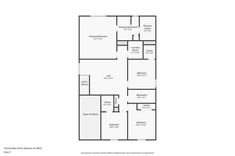 2,195/Mo, 1613 Swallow Tail Dr Belmont, NC 28012 Floor Plan View 2