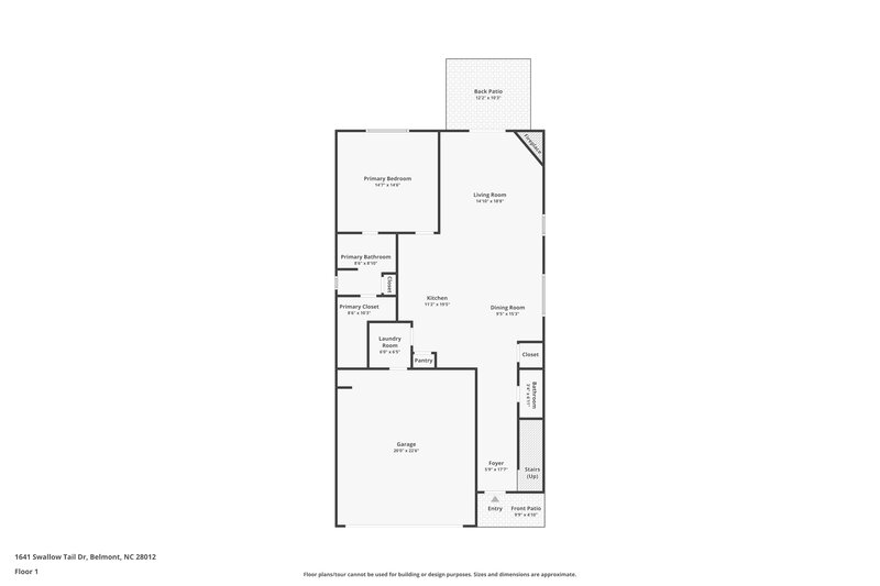 2,430/Mo, 1641 Swallow Tail Dr Belmont, NC 28012 Floor Plan View