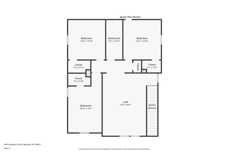 2,430/Mo, 1641 Swallow Tail Dr Belmont, NC 28012 Floor Plan View 2