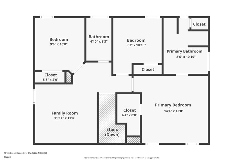 2,005/Mo, 10126 Green Hedge Ave Charlotte, NC 28269 Floor Plan View 2