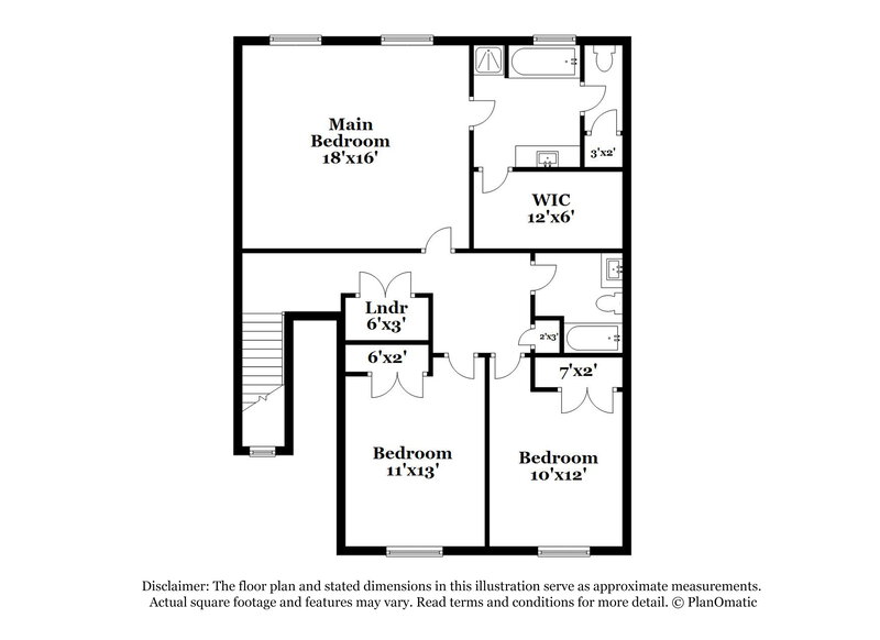 1,760/Mo, 7703 Hidden Creek Dr Charlotte, NC 28214 Floor Plan View 2