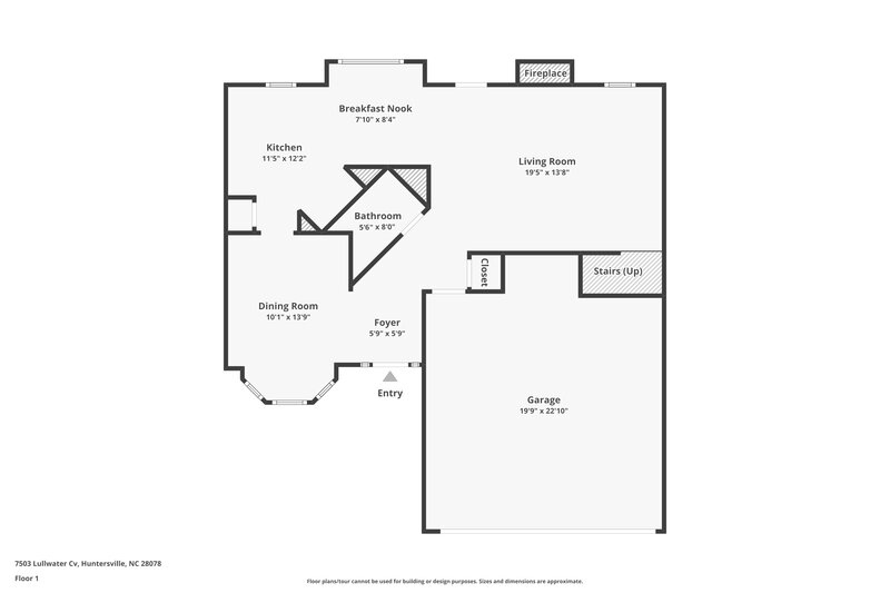 1,830/Mo, 7503 Lullwater Cv Huntersville, NC 28078 Floor Plan View