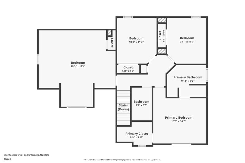 2,130/Mo, 7033 Tanners Creek Dr Huntersville, NC 28078 Floor Plan View 2