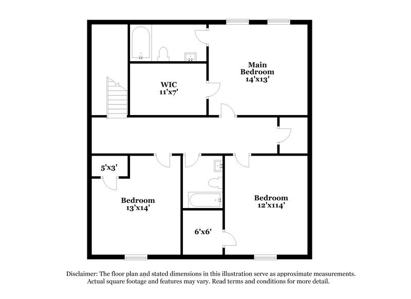 1,940/Mo, 5105 Oak Pasture Ln Charlotte, NC 28269 Floorplan View 2