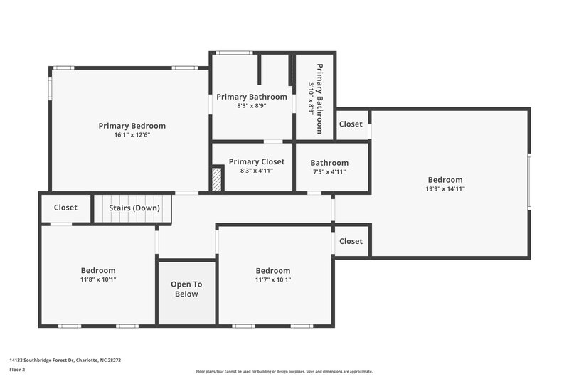 2,180/Mo, 14133 Southbridge Forest Dr Charlotte, NC 28273 Floor Plan View 2