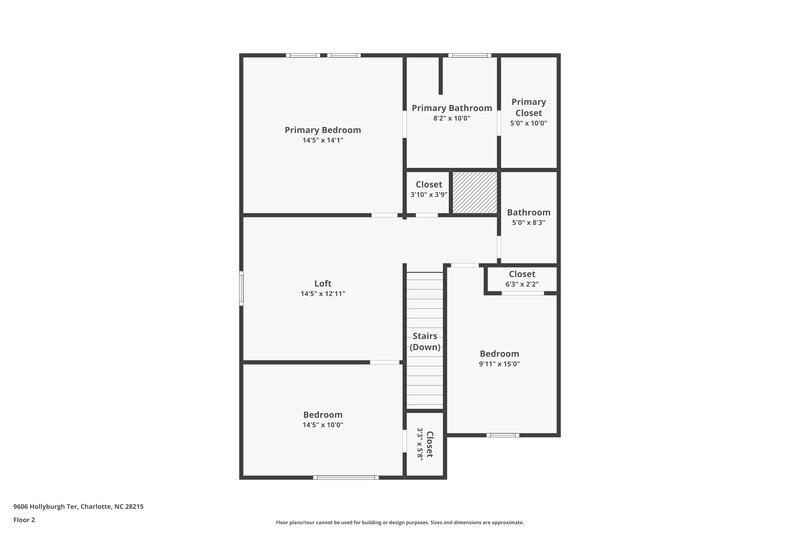 2,070/Mo, 9606 Hollyburgh Ter Charlotte, NC 28215 Floor Plan View 2