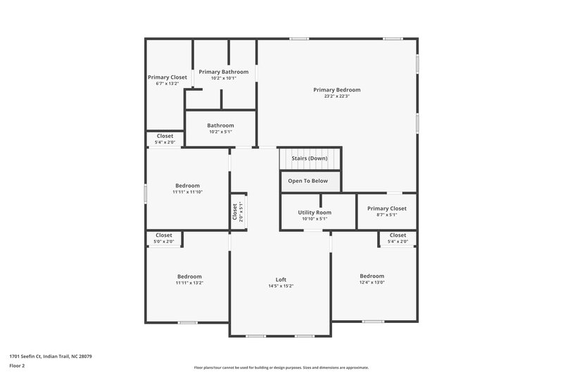 2,115/Mo, 1701 Seefin Ct Indian Trail, NC 28079 Floorplan View 2