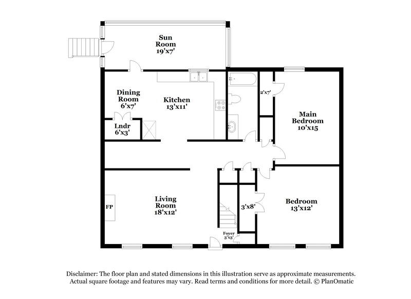 1,745/Mo, 6237 Quiet Water Pl Charlotte, NC 28214 Floorplan View