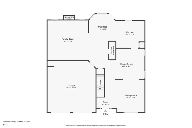 2,200/Mo, 3912 Parkers Fry Fort Mill, SC 29715 Floor Plan View